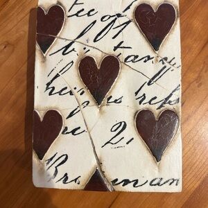 Heart Patterned Ceramic Tile